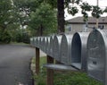 Row of mail boxes 2 Royalty Free Stock Photo