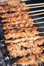 Filipino Dish Pork Barbeque Skewers Closeup Royalty Free Stock Photo