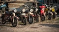 Row of Motorcycles Parked Next to Each Other