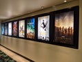 Row of Movie Posters in Kahala Mall