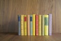 Row of multicolored books Royalty Free Stock Photo