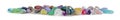 Row of multicoloured Healing Crystals Background Banner Royalty Free Stock Photo