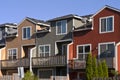 Row of neighborhood houses.