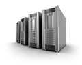 Row of network servers Royalty Free Stock Photo
