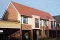 Row of new english terrace houses Royalty Free Stock Photo