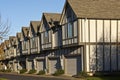 Row of new homes in Willsonville Oregon. Royalty Free Stock Photo