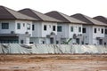 A row of new houses Royalty Free Stock Photo