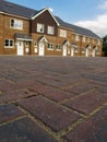 Row of new terraced houses Royalty Free Stock Photo