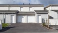 Row of new townhomes identical terrace houses Royalty Free Stock Photo