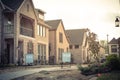 Newly built detached single-family home sold out in America Royalty Free Stock Photo