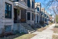 Row of Homes in Logan Square Chicago