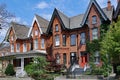 Row of old Victorian semi-detached houses Royalty Free Stock Photo