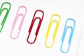 Row Of Paperclips Royalty Free Stock Photo