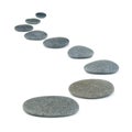 Row pebbles Royalty Free Stock Photo