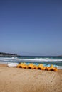 Row of peddle boats Royalty Free Stock Photo