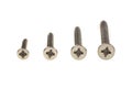 Row of Phillips Head Screws Royalty Free Stock Photo