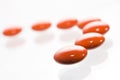 The row of pills Royalty Free Stock Photo