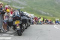 Row of Police Bikes - Tour de France 2014 Royalty Free Stock Photo