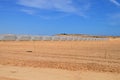 A row Of Polytunnels Royalty Free Stock Photo