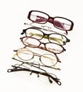 Row Of Prescription Glasses Royalty Free Stock Photo