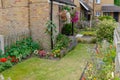 Pretty Suburban Front Garden in England, UK. Royalty Free Stock Photo