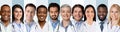 Row Of Professional Doctors Headshots With Multiracial Medical Workers, Collage Royalty Free Stock Photo