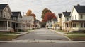 Row of residential houses, housing problem, crisis