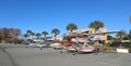 A row of seaplanes Royalty Free Stock Photo