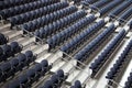 Row of Seats in Ford center Royalty Free Stock Photo