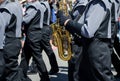 Brass instruments marching band Royalty Free Stock Photo