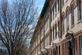 Row of Similar Apartment Buildings in Astoria Queens New York