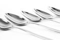 A row of spoons Royalty Free Stock Photo