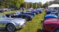 Row of sports cars. AC Cobra Royalty Free Stock Photo