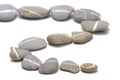 Row with stones Royalty Free Stock Photo