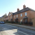 A row of townhouses in the Poundbury newtown