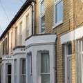 Row of traditional British houses