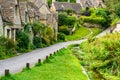 Arlington Row in Bibury village, Cotswolds, England, UK Royalty Free Stock Photo