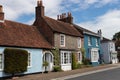 A row of traditional English cottages in an old english village Royalty Free Stock Photo