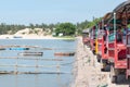 Row of Tuk-Tuk on a Jetty