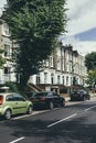 A row of typical British Georgian terrace houses in London Royalty Free Stock Photo