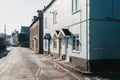 Row of typical British houses in Wells-next-the-sea, Norfolk, UK