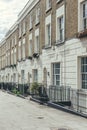 A row of typical British terrace houses Royalty Free Stock Photo