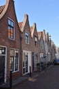 Row of typical dutch houses in Zierikzee