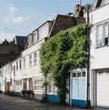 Row of typical mews houses in London, UK