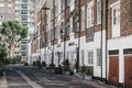 Row of typical mews houses in Paddington, London, UK
