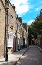 A row of typical red brick townhouses in north west London Royalty Free Stock Photo