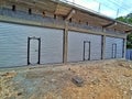 Row of Unfinished Retail Units Under Construction Royalty Free Stock Photo