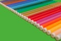 Row of various colorful felt pens Royalty Free Stock Photo