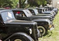 Row of Vintage Sedans