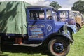 A row of vintage Trucks at an English village fete